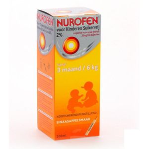 Nurofen Kind suikervrij sinaas 2% Siroop 200ml