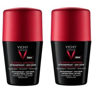 Vichy Homme Deo Clinical control 96u Promo Roll-on 2x50ml