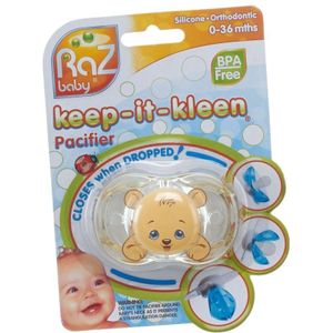 Raz baby fopspeen Bobby Bear 0-36m 1 stuks