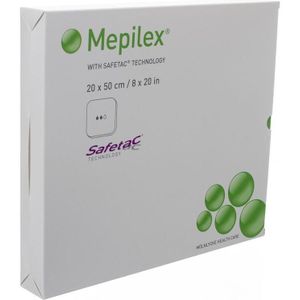 Mepilex absorberend schuimverband 20cmx50cm 2 stuks
