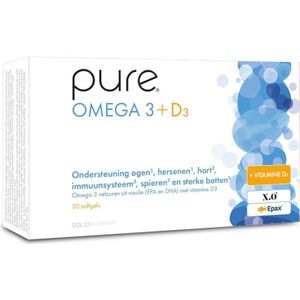 Pure Omega 3 + D3 Softgel 30 stuks