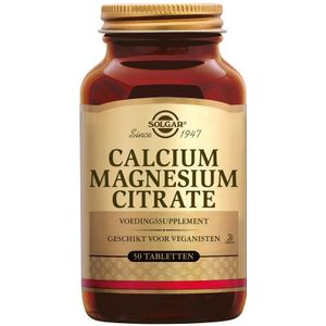 Solgar Calcium Magnesium Citrate Tabletten 50 stuks