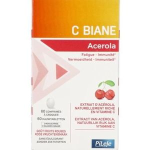 PiLeJe C-Biane Acerola Kauwtabletten 60 stuks