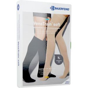 VenoTrain soft kniekous normaal Ccl2 lang zonder teen caramel L 2 stuks