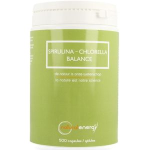 Natural Energy Spirulina-Chlorella Balance Capsules 500 stuks