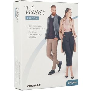 Veinax Kniekous Vrouw Katoen 2 Lang Zwart Maat 4