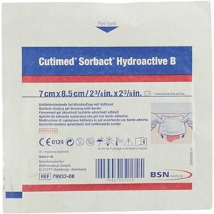 Cutimed Sorbact Hydroactive B 7cmx8,5cm 1 stuks