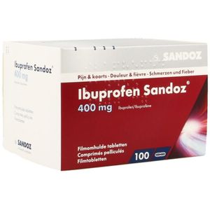 Ibuprofen Sandoz 400mg Tabletten 100 stuks