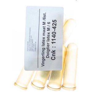 Vingerlingen latex M 6 stuks
