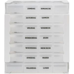 Pillendoos Eureka Care 1 week transparant  1 stuks