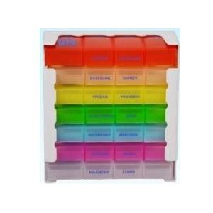 Fisamed Pillendoos gekleurd 1 stuks