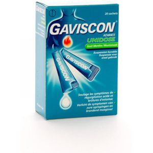 Gaviscon Advance unidose munt Zakjes 20x10ml
