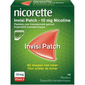 Nicorette® Invisi Patch 10mg bij stoppen met roken Patch 14 stuks