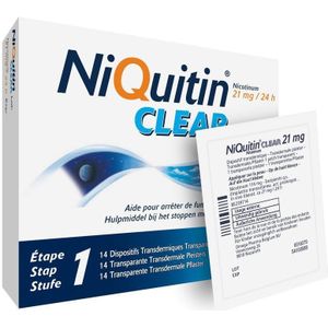 Niquitin Clear Patch 21mg Patch 14 stuks