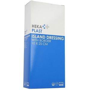 Heka - Plast Border - Eilandpleister - Steriel - 10x25 cm - 25 Stuks