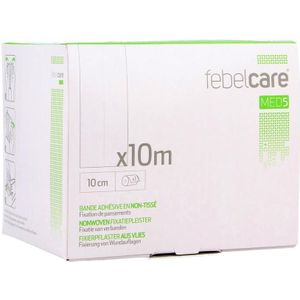 Febelcare Med5 non-woven fixatiepleister 10cmx10m 1 stuks