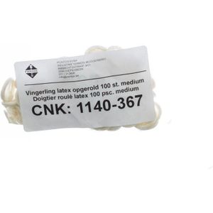 Vingerling Latex opgerold Medium 100 stuks