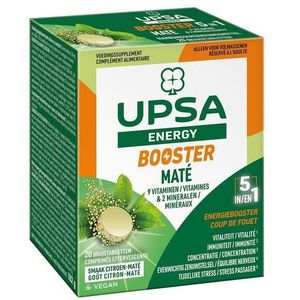 Upsa Energy booster Maté Bruistabletten 20 stuks