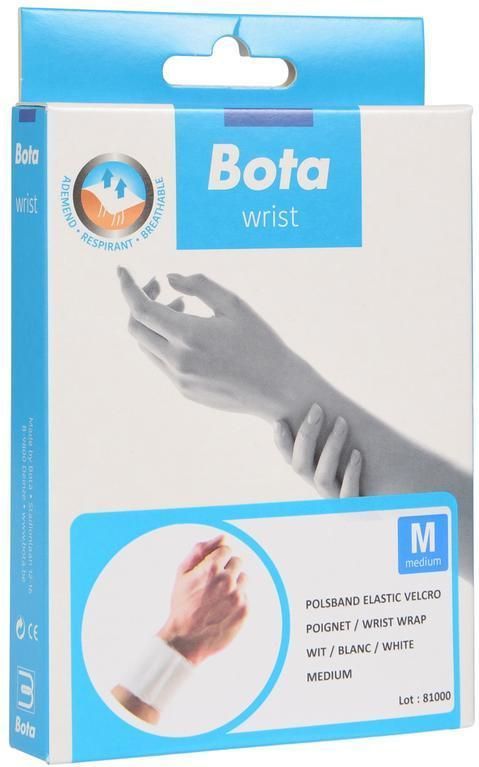 Bota Polsband velcro wit M 1 stuks