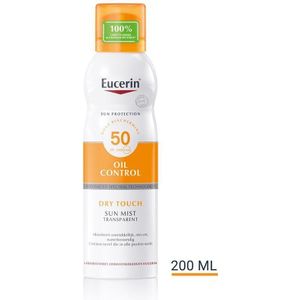 Eucerin Sun Oil control SPF50 Dry touch transparante mist Spray 200ml