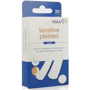 Heka - Sensitive - Wondpleisters - Assortiment - 20 Stuks - Steriel - Voor Gevoelige Huid