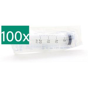 Terumo Spuit luer zonder naald 20ml  100 stuks