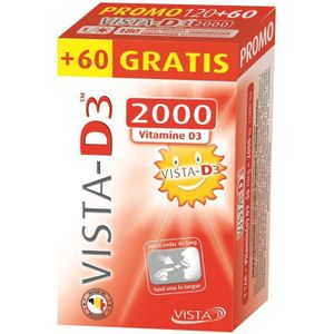 Vista D3 2000 Promo Smelttabletten 120+60 stuks