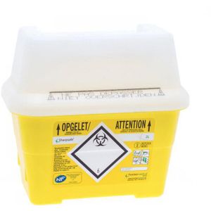 Sharpsafe container voor naalden 2L 1 stuks
