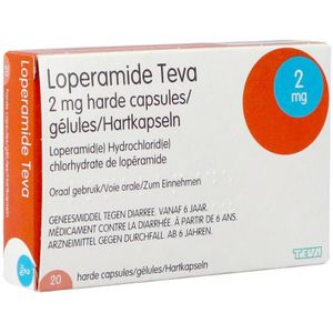 Loperamide Teva 2mg Capsules 20 stuks