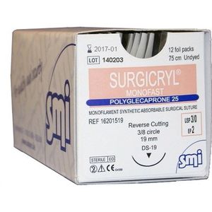 SURGICRYL MONOFAST EP1,5 USP4/0 HR22R1/2 12X75CM