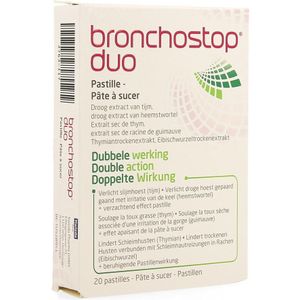 Bronchostop Duo Zuigtabletten 20 stuks