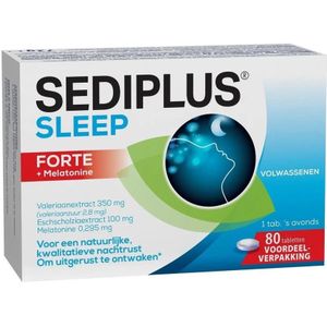 Sediplus Sleep Forte + Melatonine Tabletten 80 stuks