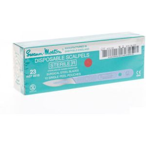 Scalpel steriel n°23 10st 10 stuks