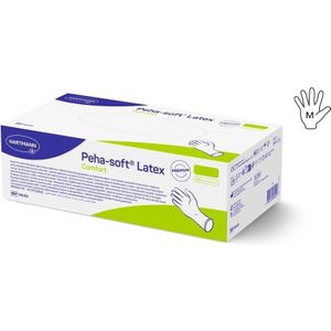 Hartmann - Peha-soft - Poedervrij Latex Handschoenen - M - 100 Stuks