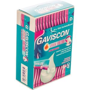 Gaviscon Anti-zuur/Anti-reflux munt Zakjes 24 stuks