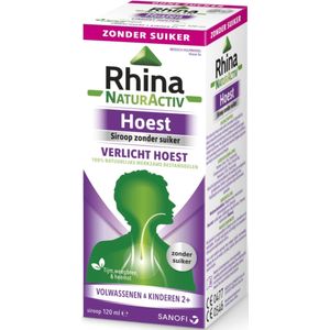 Rhina NaturActiv Hoest suikervrij Siroop 120ml