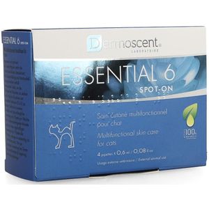 Dermoscent Essential 6 spot-on kat Flapullen 4x0,6ml