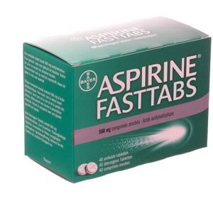 Aspirine Fasttabs 500mg Tabletten 40 stuks