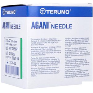 Terumo Agani naalden 21G 2 groen 100 stuks