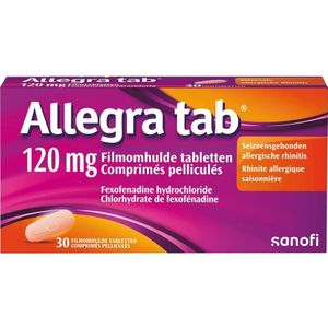 Allegra Tab 120mg Tabletten 30 stuks