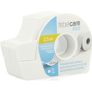 Febelcare Pore hechtpleister 25mmx9,14m 1 stuks