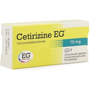 Cetirizine EG 10mg Tabletten 7 stuks