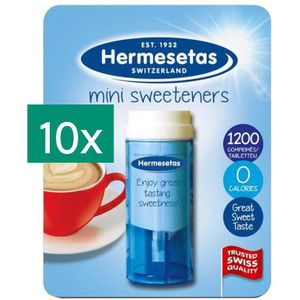 Hermesetas mini voordeelpakket Tabletten 10x1200 stuks