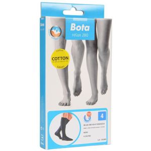 Bota Relax 280 katoenen kniekous zwart T4 2 stuks