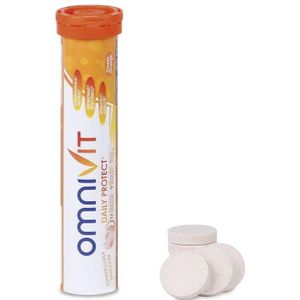 Omnivit Daily Protect Adult sinaas Bruistabletten 20 stuks