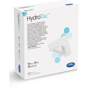 HydroTac schuimverband 10 x 10 cm 10 stuks