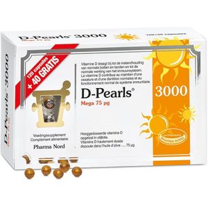 Pharma Nord D-Pearls 3000 Promo Parels 120+40 stuks