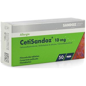 CetiSandoz 10mg Tabletten 50 stuks