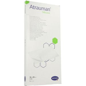 Atrauman Silicone 10x20cm 5 stuks