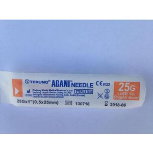 Terumo Agani naald 25G 1 oranje 1 stuks